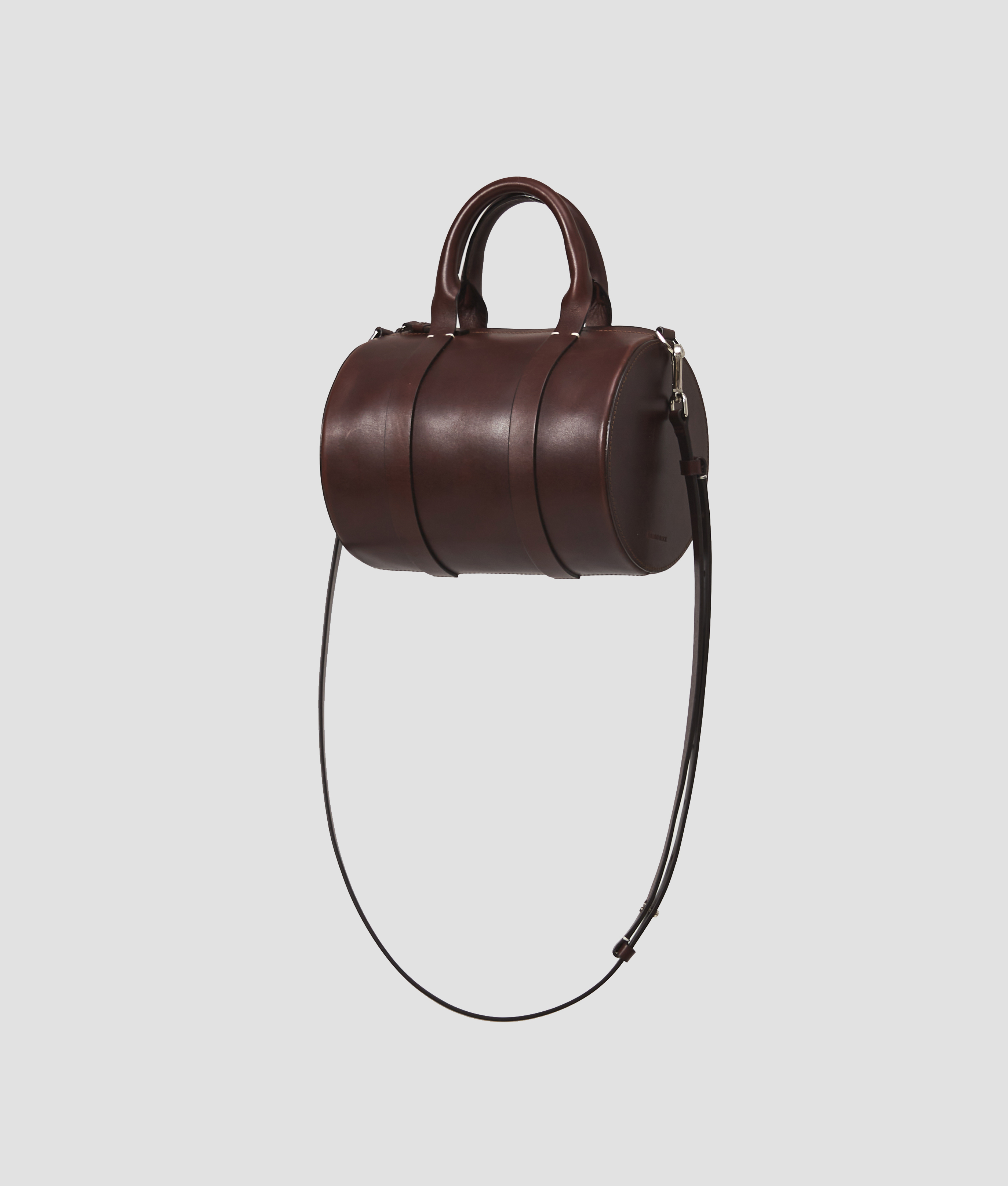 BUILDING BLOCK / ビルディングブロック | MINI CYLINDER DUFFEL ショルダーバッグ | ブラック | レディース BUILDING BLOCK/ビルディングブロック・Mini Cylinder Duffel : Here
